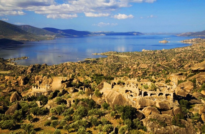 Bafa Lake, Ancient City of Herakleia, Yediler Monastery